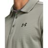 imageUnder Armour Mens Tech Golf Polo504 Grove Green   Pitch Gray