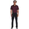imageUnder Armour Mens Tech Golf Polo601 Dark Maroon   Pitch Gray
