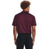 imageUnder Armour Mens Tech Golf Polo601 Dark Maroon   Pitch Gray