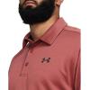 imageUnder Armour Mens Tech Golf Polo611 Sedona Red   Pitch Gray