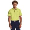 imageUnder Armour Mens Tech Golf Polo743 Lime Yellow   Pitch Gray