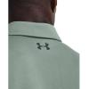 imageUnder Armour Mens Tech Golf Polo781 Opal Green  Pitch Gray  Pitch Gray