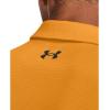 imageUnder Armour Mens Tech Golf Polo802 Formula Orange   Pitch Gray