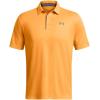 imageUnder Armour Mens Tech Golf Polo803 Nova Orange   Pitch Gray