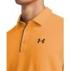 imageUnder Armour Mens Tech Golf Polo803 Nova Orange   Pitch Gray