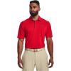 imageUnder Armour Mens Tech Golf Polo891 Radio Red  Pitch Gray  Pitch Gray