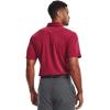 imageUnder Armour Mens Tech Golf PoloBlack Rose 664Pitch Gray