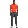 imageUnder Armour Mens Tech Golf PoloBlaze Orange 825Pitch Gray