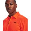 imageUnder Armour Mens Tech Golf PoloBlaze Orange 825Pitch Gray