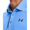 imageUnder Armour Mens Tech Golf PoloCarolina Blue 475Pitch Gray