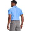 imageUnder Armour Mens Tech Golf PoloCarolina Blue 475Pitch Gray