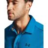imageUnder Armour Mens Tech Golf PoloElectric Blue 428Pitch Gray