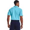 imageUnder Armour Mens Tech Golf PoloFresco Blue 481Pitch Gray