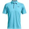 imageUnder Armour Mens Tech Golf PoloFresco Blue 481Pitch Gray
