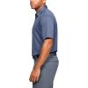 imageUnder Armour Mens Tech Golf PoloHushed Blue 480Pitch Gray