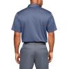 imageUnder Armour Mens Tech Golf PoloHushed Blue 480Pitch Gray