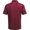 imageUnder Armour Mens Tech Golf PoloLeague Red 626Pitch Gray