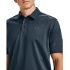 imageUnder Armour Mens Tech Golf PoloMechanic Blue 467Pitch Gray