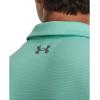 imageUnder Armour Mens Tech Golf PoloNeo Turquoise 361Pitch Gray