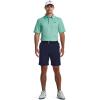 imageUnder Armour Mens Tech Golf PoloNeo Turquoise 361Pitch Gray