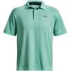 imageUnder Armour Mens Tech Golf PoloNeo Turquoise 361Pitch Gray