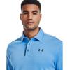 imageUnder Armour Mens Tech Golf PoloNova Blue 487Pitch Gray