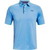 imageUnder Armour Mens Tech Golf PoloNova Blue 487Pitch Gray