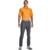 imageUnder Armour Mens Tech Golf PoloOmega Orange 857Pitch Gray