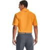 imageUnder Armour Mens Tech Golf PoloOmega Orange 857Pitch Gray