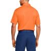 imageUnder Armour Mens Tech Golf PoloOrange Spark 841Pitch Gray