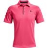 imageUnder Armour Mens Tech Golf PoloPink Shock 683Pitch Gray