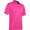 imageUnder Armour Mens Tech Golf PoloPink Surge 687Pitch Gray