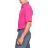 imageUnder Armour Mens Tech Golf PoloPink Surge 687Pitch Gray