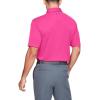 imageUnder Armour Mens Tech Golf PoloPink Surge 687Pitch Gray