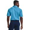 imageUnder Armour Mens Tech Golf PoloRadar Blue 422Pitch Gray