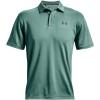 imageUnder Armour Mens Tech Golf PoloRetro Teal 391Pitch Gray