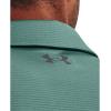 imageUnder Armour Mens Tech Golf PoloRetro Teal 391Pitch Gray