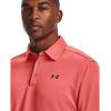 imageUnder Armour Mens Tech Golf PoloVenom Red 690Pitch Gray