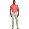 imageUnder Armour Mens Tech Golf PoloVenom Red 690Pitch Gray