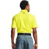 imageUnder Armour Mens Tech Golf PoloYellow Ray 705Pitch Gray