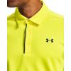 imageUnder Armour Mens Tech Golf PoloYellow Ray 705Pitch Gray