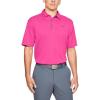 imageUnder Armour Mens Tech Golf PoloPink Surge 687Pitch Gray