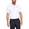 imageUnder Armour Mens Tech Golf PoloWhite Graphite Graphite