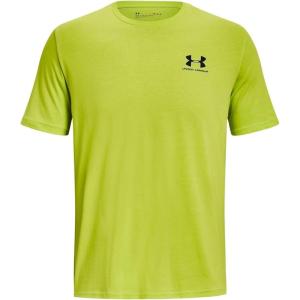 imageUnder Armour Mens Sportstyle Colorblock TShirt324 Velocity  Black  Black
