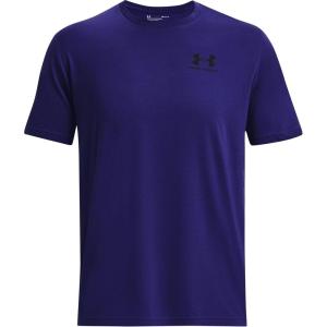 imageUnder Armour Mens Sportstyle Colorblock TShirt468 Sonar Blue  Black  Black