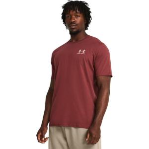 imageUnder Armour Mens Sportstyle Colorblock TShirt689 Cinna Red   White
