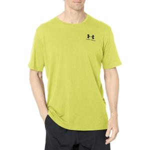 imageUnder Armour Mens Sportstyle Colorblock TShirt743 Lime Yellow   Black