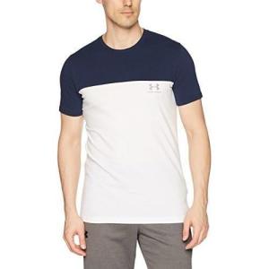 imageUnder Armour Mens Sportstyle Colorblock TShirtAcademy Blue 408Steel