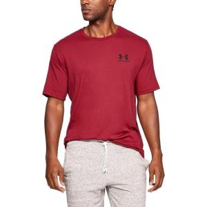 imageUnder Armour Mens Sportstyle Colorblock TShirtAruba Red 651Black