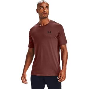 imageUnder Armour Mens Sportstyle Colorblock TShirtCinna Red 688Black